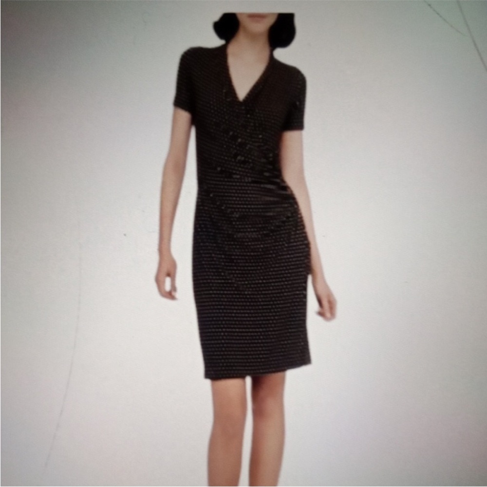 Norma Kamali Black and White Polka Dot Midi Dress